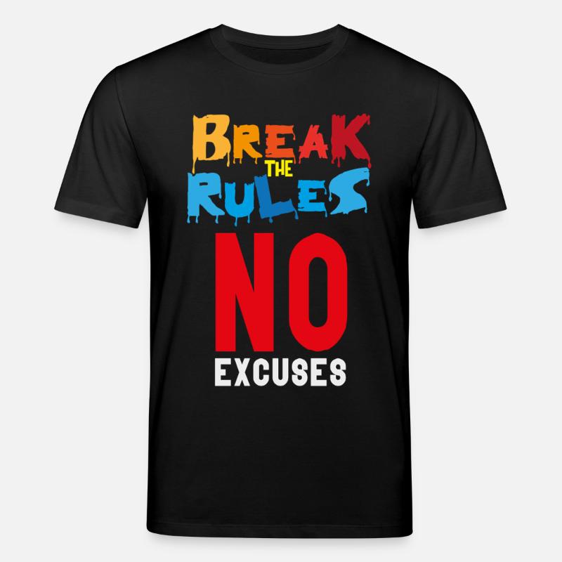 Break the Rules - Stanley/Stella CREATOR Unisex Organic T-Shirt - black