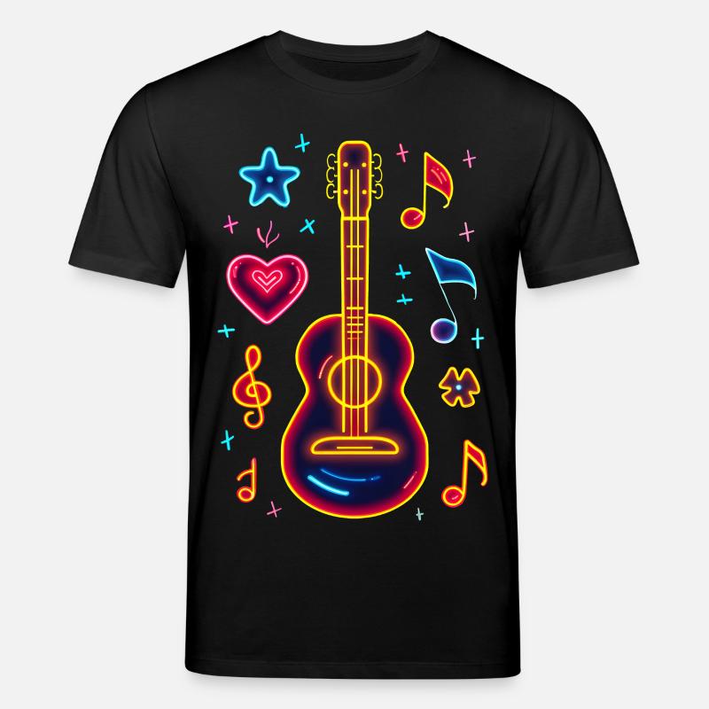 Retro Ukulele Retrowave - Stanley/Stella Unisex Bio-T-Shirt CREATOR  - Schwarz
