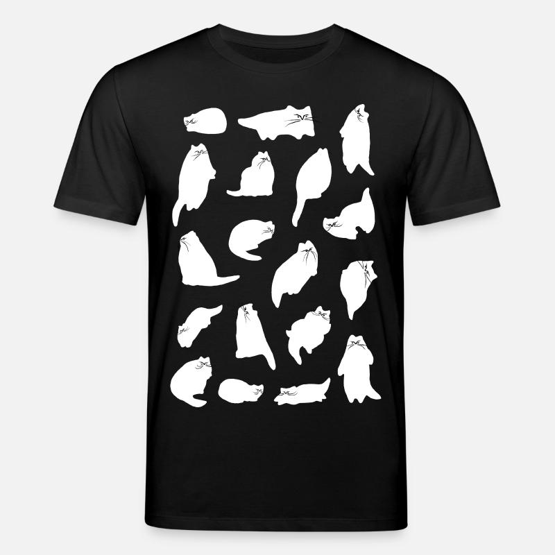 ÉNERGIE CHAT BLANC - T-shirt bio CREATOR Stanley/Stella Unisexe - noir