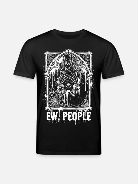 Ew People Bat Gothic - Stanley/Stella CREATOR Unisex Organic T-Shirt - black