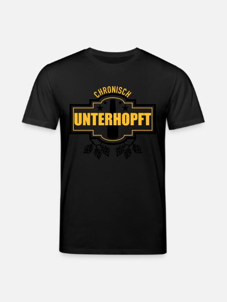Unterhopft chronisch - Stanley/Stella Unisex Bio-T-Shirt CREATOR - Schwarz