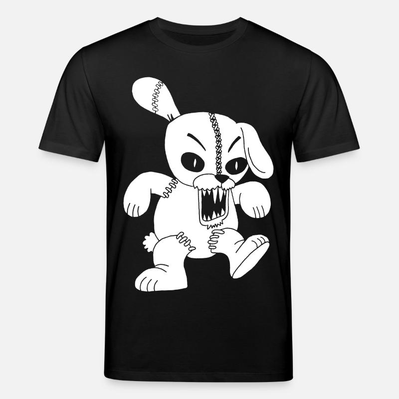 Lapin blanc monstrueux - T-shirt bio CREATOR Stanley/Stella Unisexe - noir