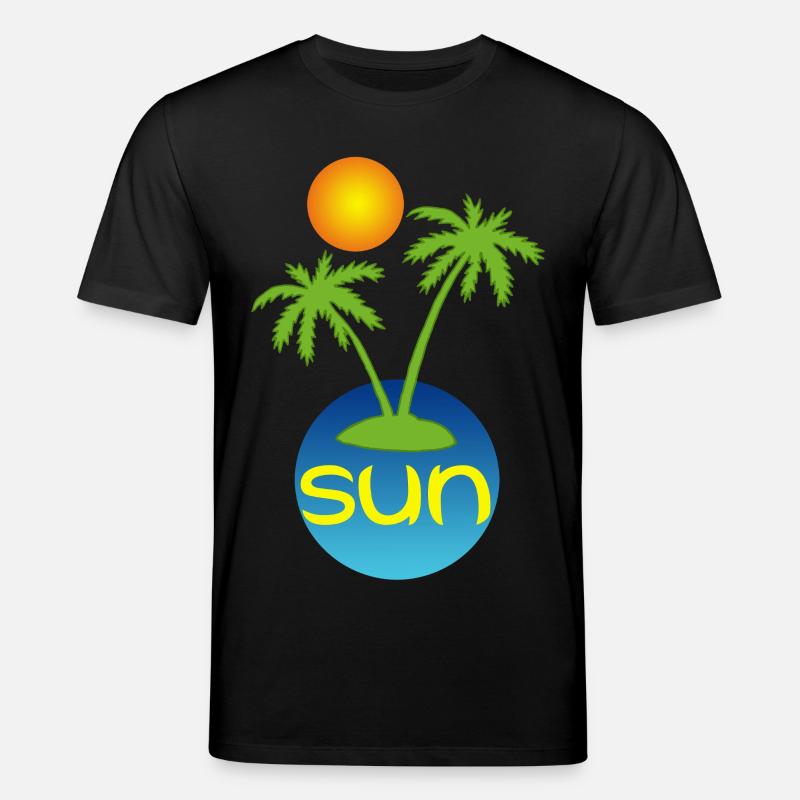 Paradies in der Sonne - Stanley/Stella Unisex Bio-T-Shirt CREATOR  - Schwarz