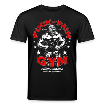 Gym FTP Gorilla - Stanley/Stella Unisex Bio-T-Shirt CREATOR  - Schwarz - Vorne - Alina (178cm) & Michal (187cm)