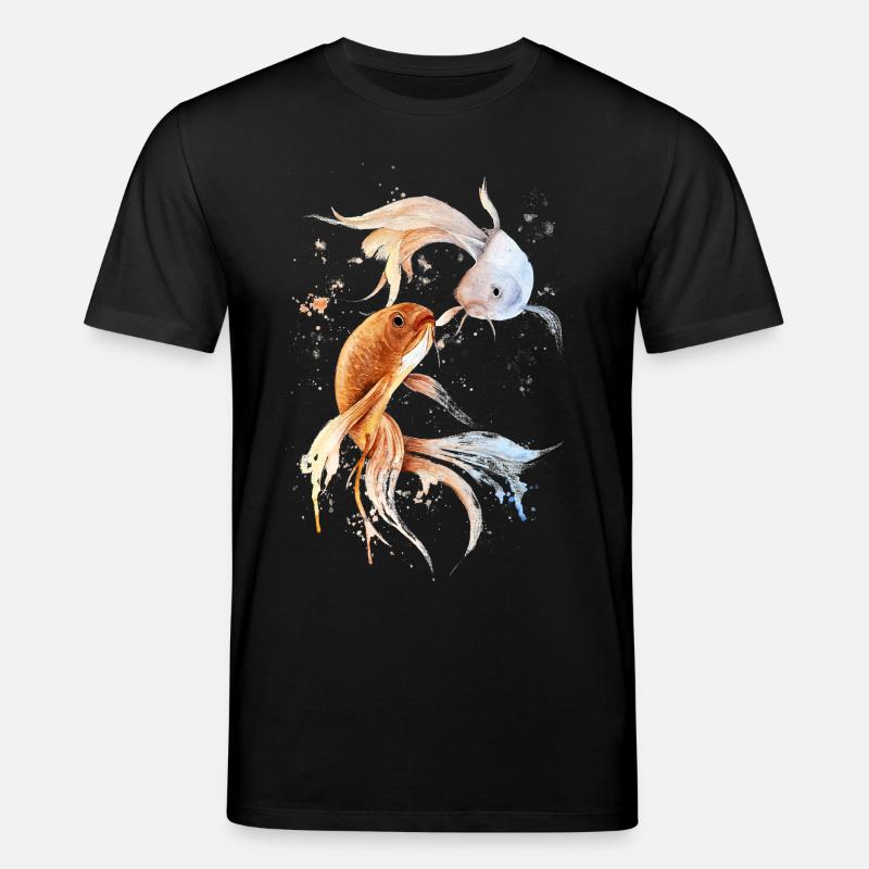 Sternzeichen Fische - Stanley/Stella Unisex Bio-T-Shirt CREATOR  - Schwarz