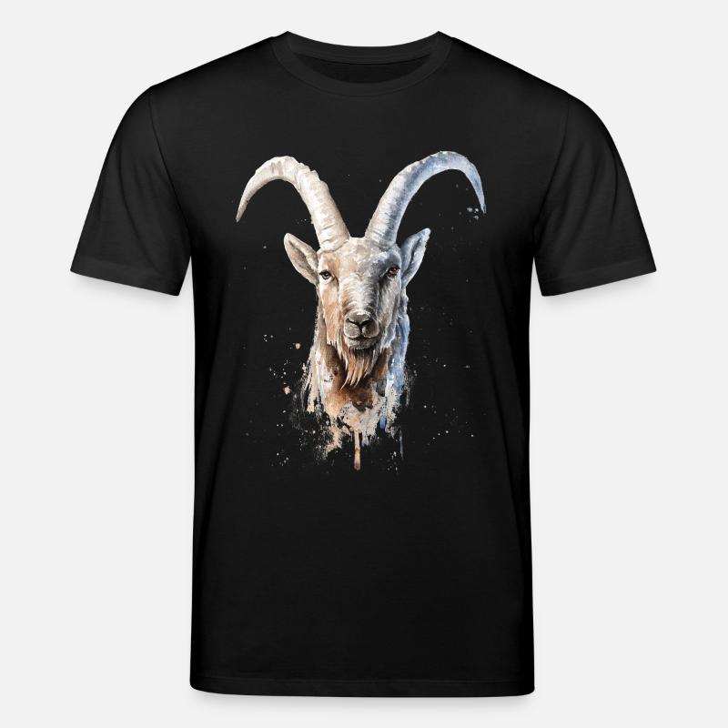 Steinbock - Stanley/Stella Unisex Bio-T-Shirt CREATOR  - Schwarz