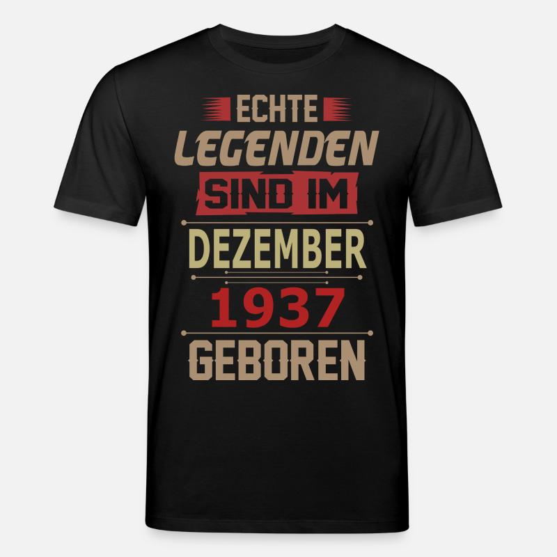 DEZEMBER 1937 - Stanley/Stella Unisex Bio-T-Shirt CREATOR - Schwarz