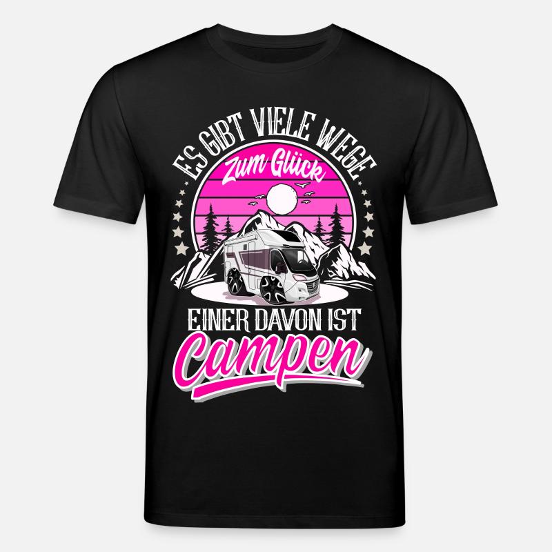 Camping Camper Campen - Stanley/Stella Unisex Bio-T-Shirt CREATOR - Schwarz