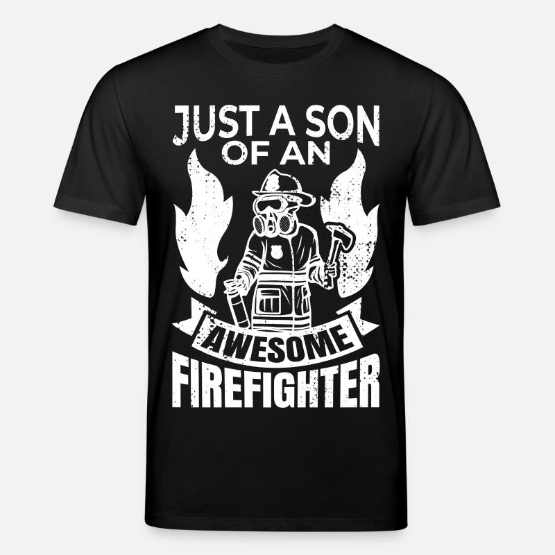 Fils de pompier - T-shirt bio CREATOR Stanley/Stella Unisexe - noir