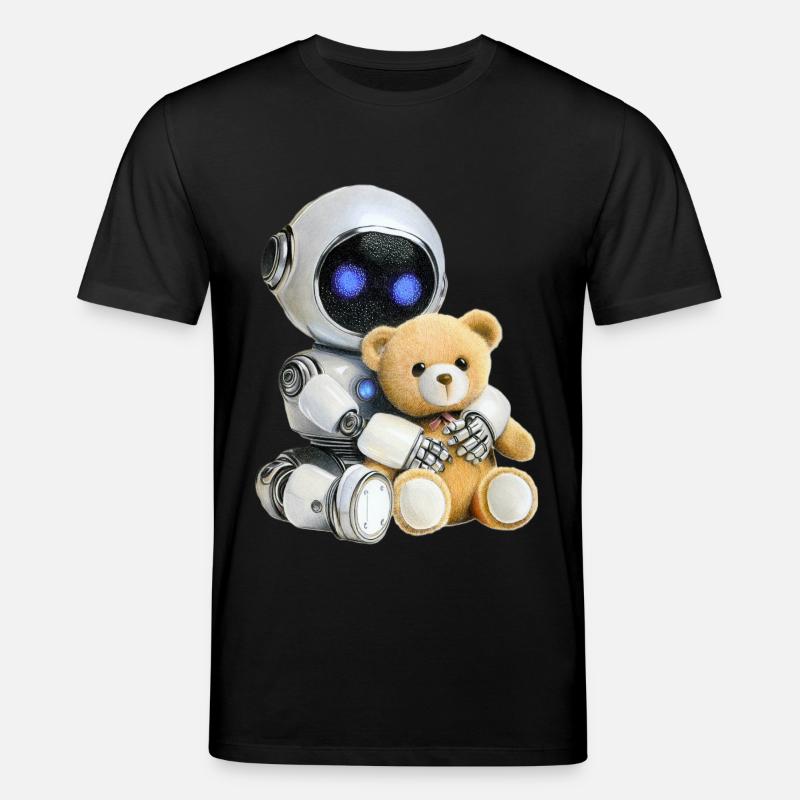Roboter Teddy - Stanley/Stella Unisex Bio-T-Shirt CREATOR - Schwarz