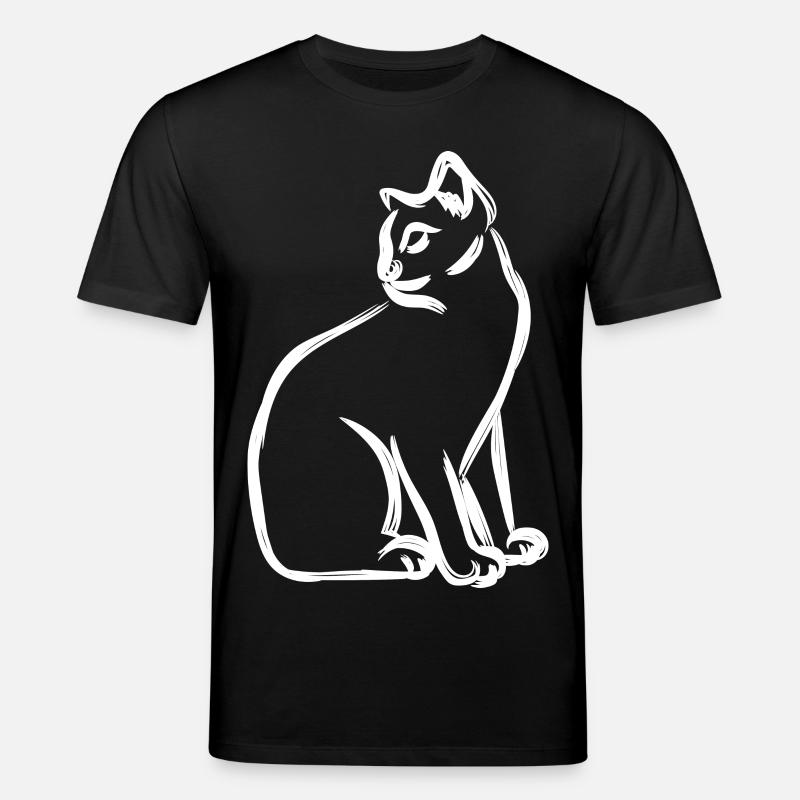 Dessin de chat - T-shirt bio CREATOR Stanley/Stella Unisexe - noir