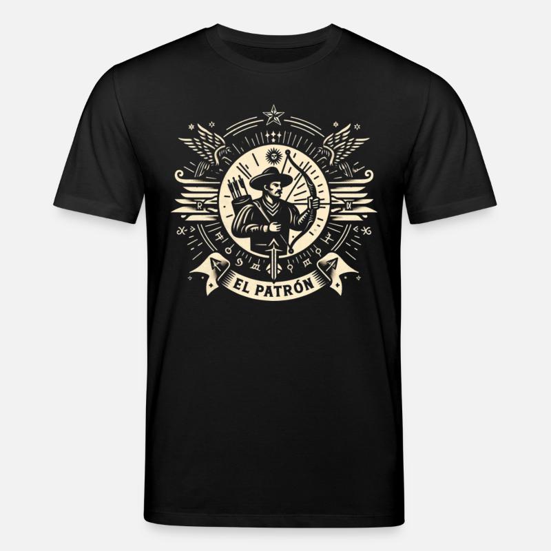 El Patrón Bogenschütze Icon - Stanley/Stella Unisex Bio-T-Shirt CREATOR  - Schwarz