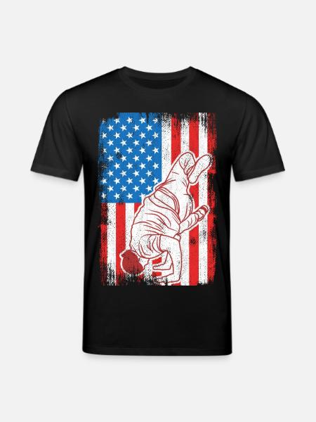 4. Juli USA Breakdance - Stanley/Stella Unisex Bio-T-Shirt CREATOR - Schwarz