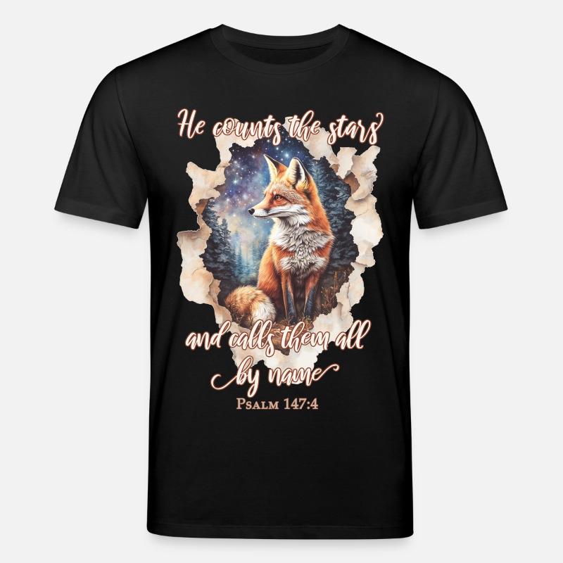 Bibelzitat Christlich - Stanley/Stella Unisex Bio-T-Shirt CREATOR  - Schwarz