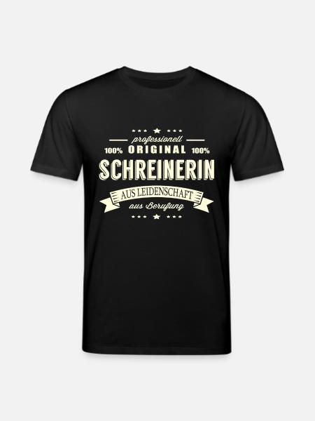 Schreinerin aus Leidenschaft - Stanley/Stella Unisex Bio-T-Shirt CREATOR  - Schwarz