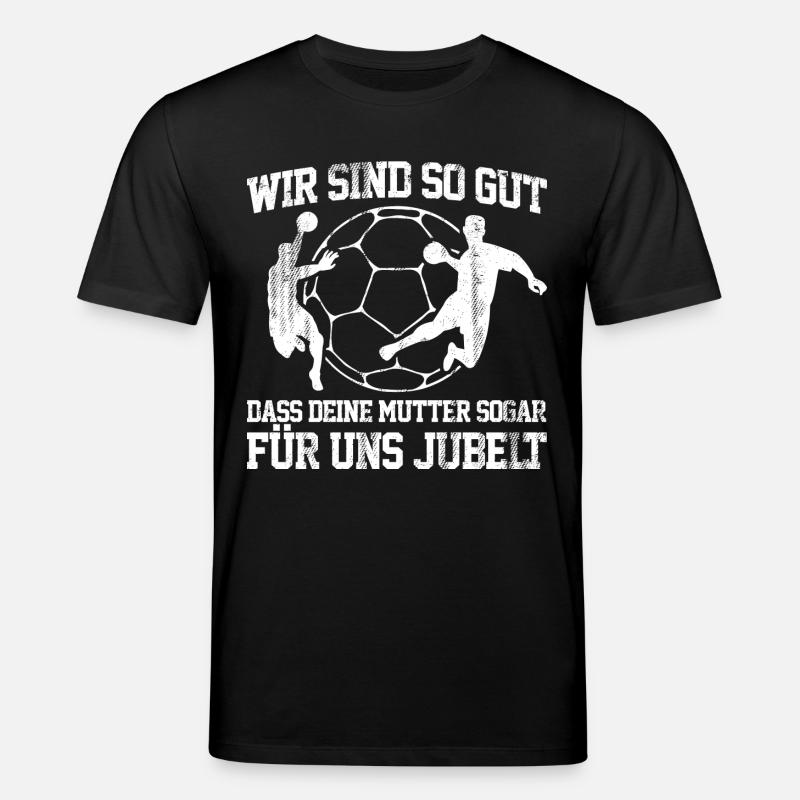 Handball - Mutter - Stanley/Stella Unisex Bio-T-Shirt CREATOR  - Schwarz