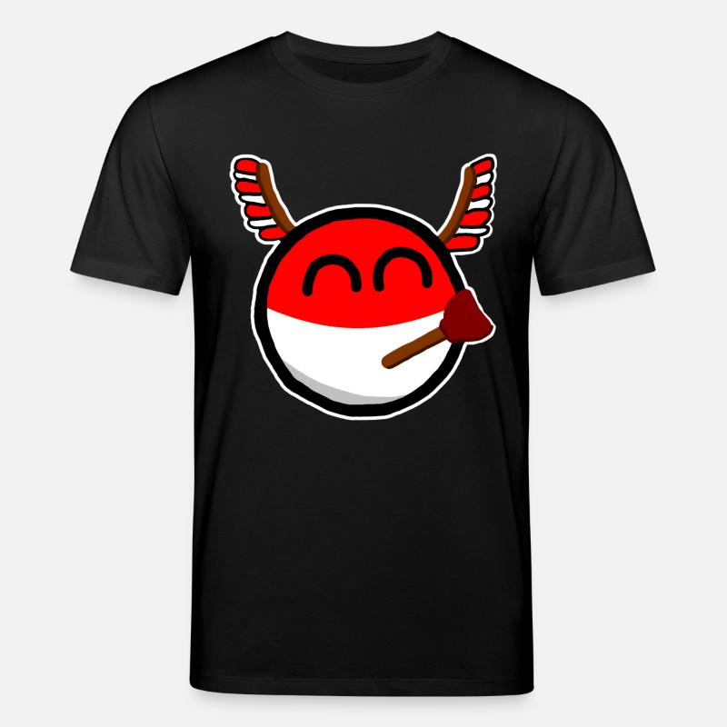 Polandball - Stanley/Stella Unisex Bio-T-Shirt CREATOR  - Schwarz
