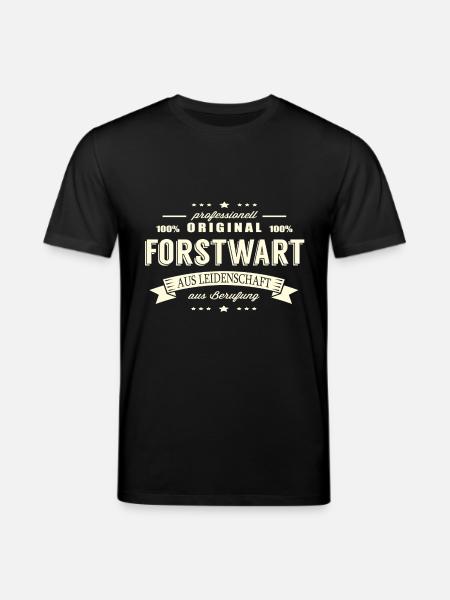 Forstwart aus Leidenschaft - Stanley/Stella Unisex Bio-T-Shirt CREATOR  - Schwarz