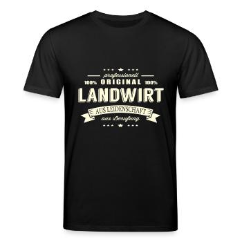 Landwirt aus Leidenschaft - Stanley/Stella Unisex Bio-T-Shirt CREATOR  - Schwarz - Vorne - Alina (178cm) & Michal (187cm)
