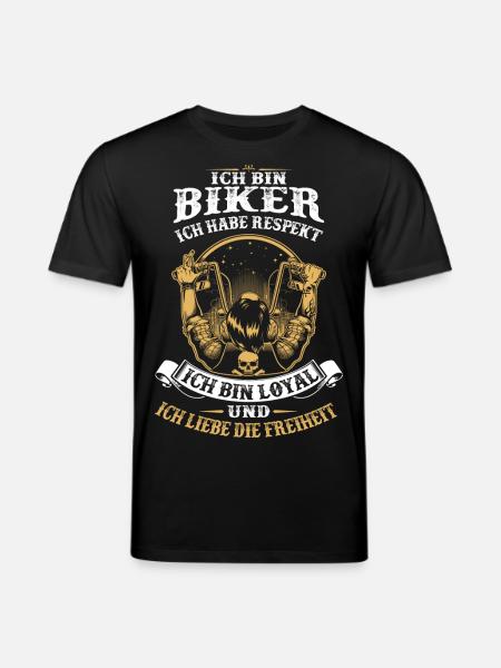 ich bin Biker - Stanley/Stella Unisex Bio-T-Shirt CREATOR - Schwarz