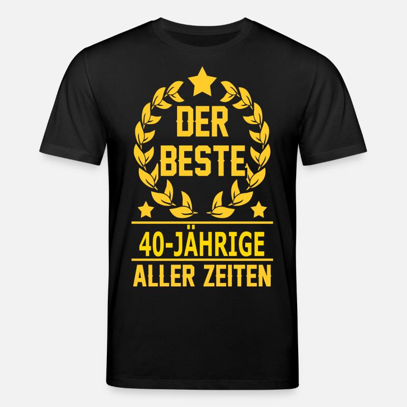 40-JÄHRIGE - Stanley/Stella Unisex Bio-T-Shirt CREATOR  - Schwarz