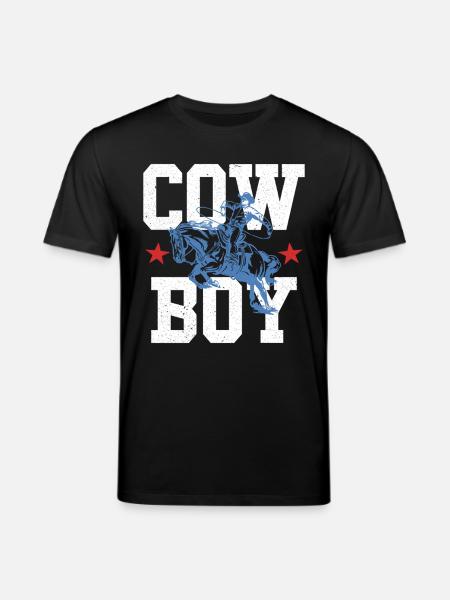 Cowboy - Stanley/Stella CREATOR Unisex Organic T-Shirt - black