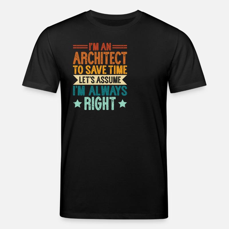 Architecte - T-shirt bio CREATOR Stanley/Stella Unisexe - noir