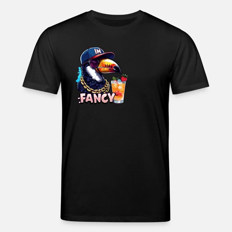 Fancy Tropen-Tukan mit Stil - Stanley/Stella Unisex Bio-T-Shirt CREATOR  - Schwarz