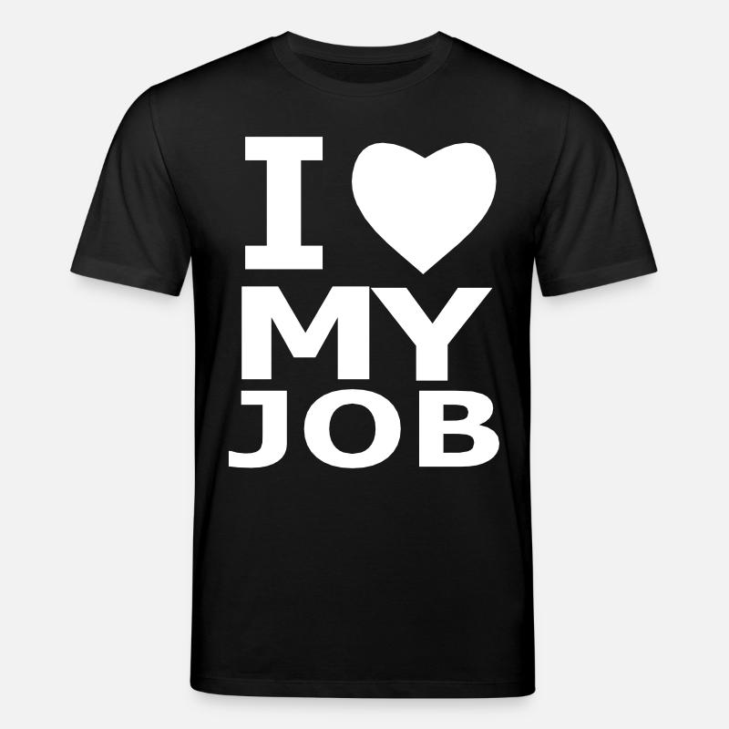 I ♥ my job - Stanley/Stella Unisex Bio-T-Shirt CREATOR  - Schwarz