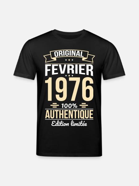 50th Anniversary - Original - February 1976 - Stanley/Stella CREATOR Unisex Organic T-Shirt - black