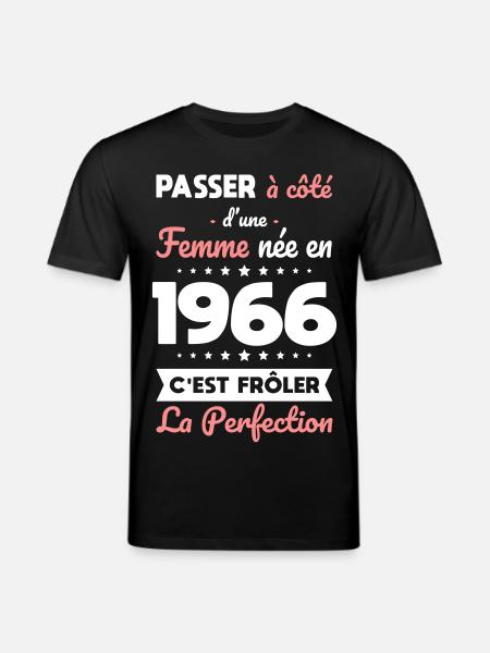 Geboren 1966 – Perfektion nahe - Stanley/Stella Unisex Bio-T-Shirt CREATOR  - Schwarz