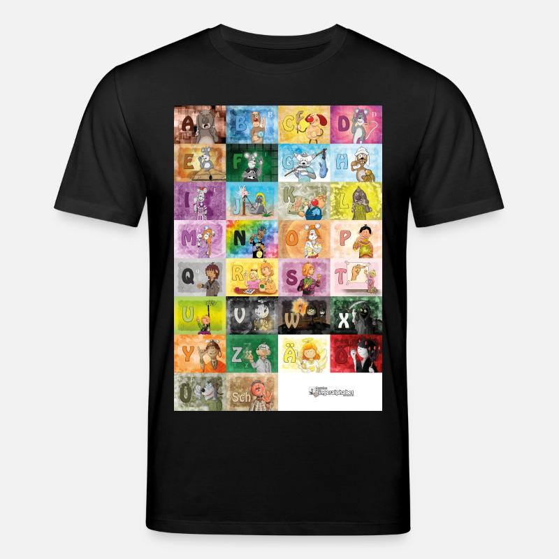 Deutsches Fingeralphabet 1 / - Stanley/Stella Unisex Bio-T-Shirt CREATOR  - Schwarz
