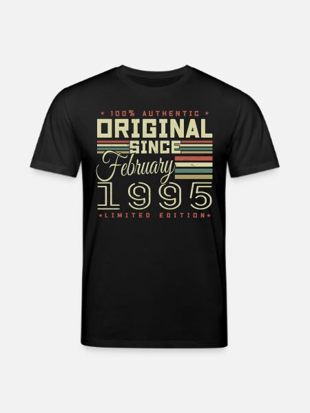 Awesome since February 1995 - Stanley/Stella CREATOR Unisex Organic T-Shirt - black