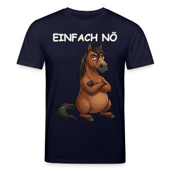 Horse Funny Saying - Stanley/Stella CREATOR Unisex Organic T-Shirt - navy - Front