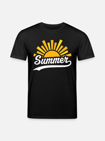 Summer Sun - Stanley/Stella CREATOR Unisex Organic T-Shirt - black