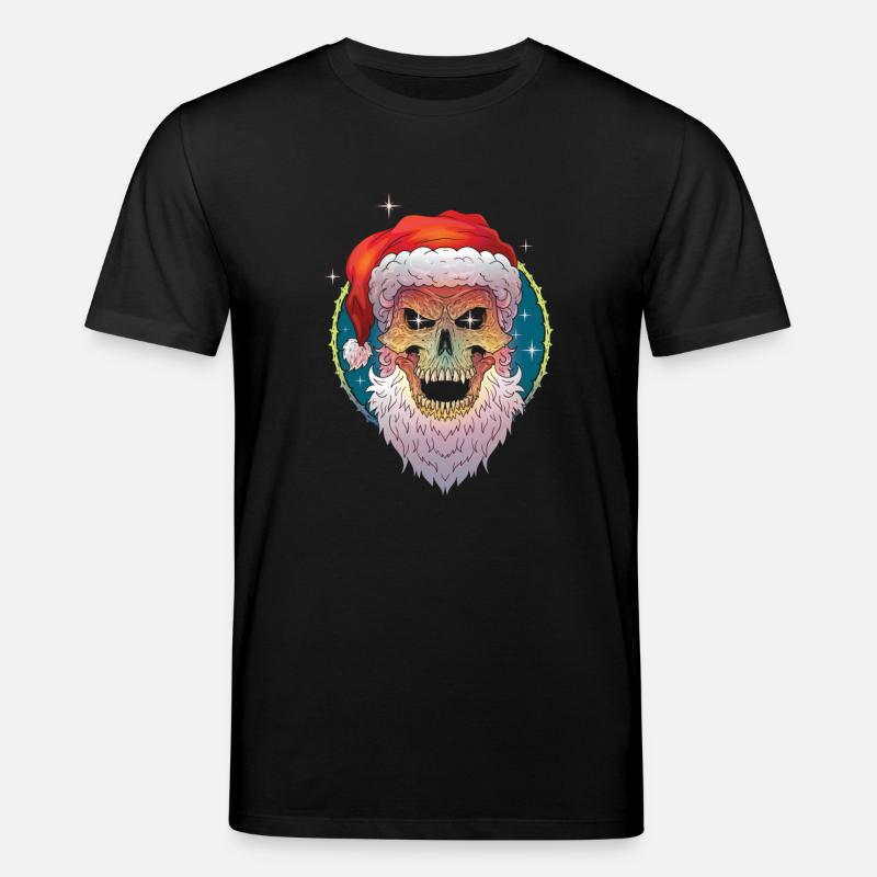Noël moche noël scull santa - T-shirt bio CREATOR Stanley/Stella Unisexe - noir