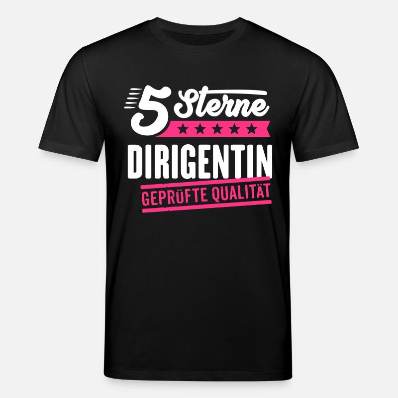 5Sterne Dirigentin - Stanley/Stella Unisex Bio-T-Shirt CREATOR  - Schwarz