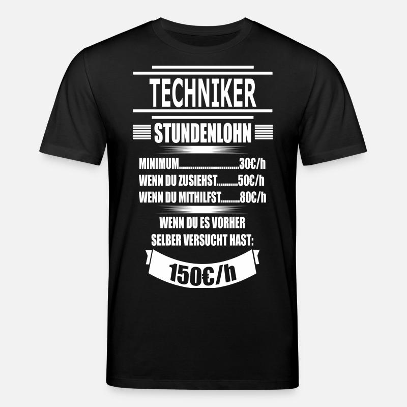 TECHNIKER - Stanley/Stella Unisex Bio-T-Shirt CREATOR - Schwarz