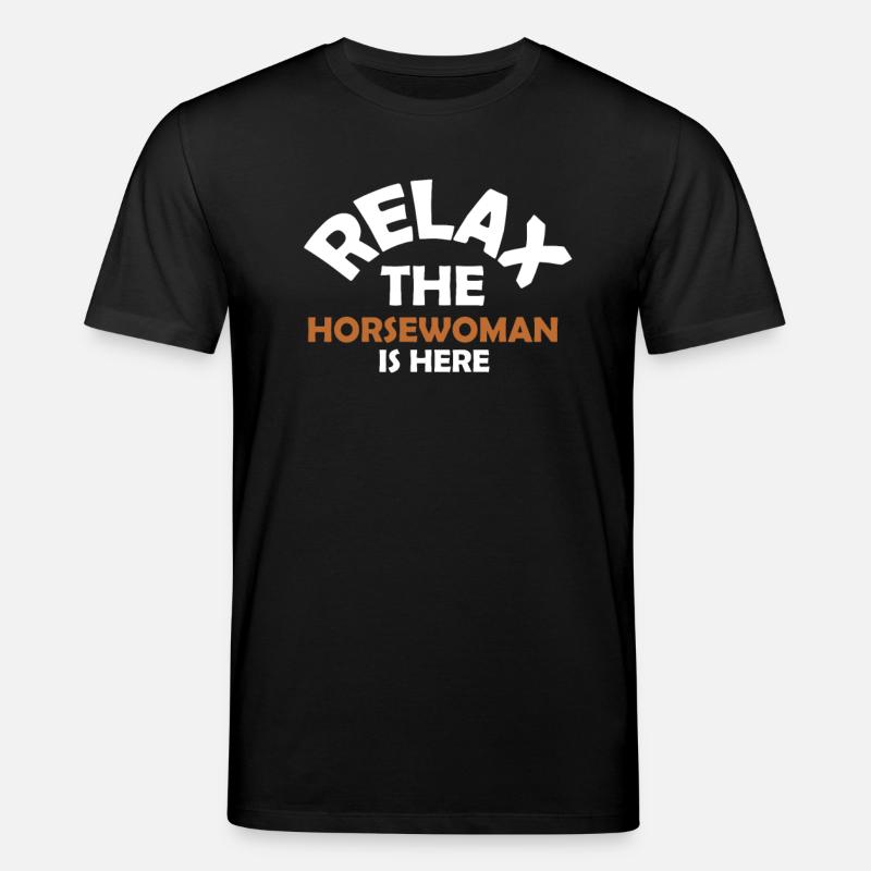 Pferdemädchen Pferdefrau Pferd Geschenkidee - Stanley/Stella Unisex Bio-T-Shirt CREATOR  - Schwarz