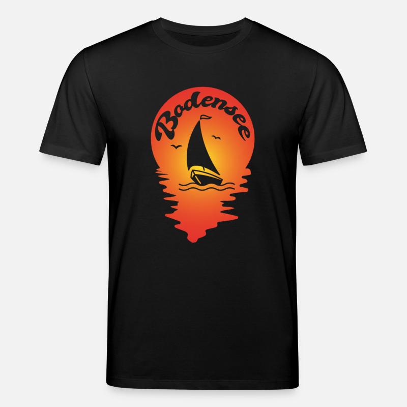Bodensee Segeln - Stanley/Stella Unisex Bio-T-Shirt CREATOR  - Schwarz