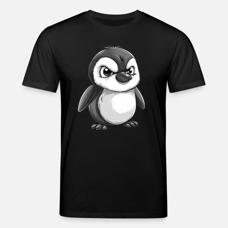Grummeliger Pinguin - Stanley/Stella Unisex Bio-T-Shirt CREATOR  - Schwarz