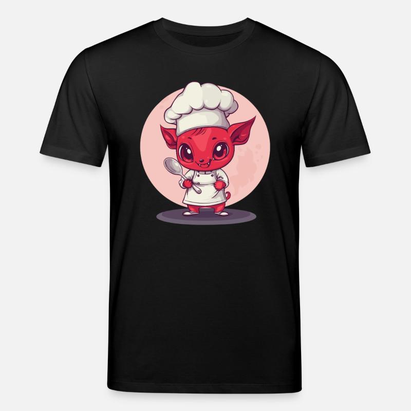 Teuflischer Chefkoch - Stanley/Stella Unisex Bio-T-Shirt CREATOR  - Schwarz