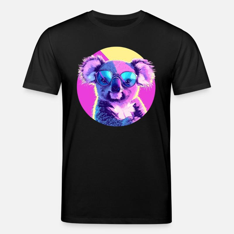 Lunettes de soleil Koala - T-shirt bio CREATOR Stanley/Stella Unisexe - noir