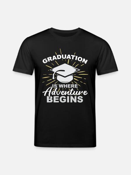 Graduation nice cool gift - Stanley/Stella CREATOR Unisex Organic T-Shirt - black