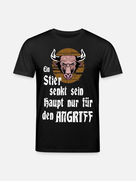 Ein Stier - Stanley/Stella Unisex Bio-T-Shirt CREATOR  - Schwarz