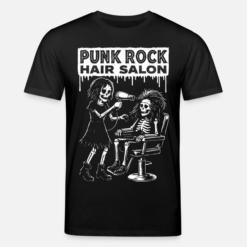 Punk Rock Skelette Haarstyling - Stanley/Stella Unisex Bio-T-Shirt CREATOR  - Schwarz