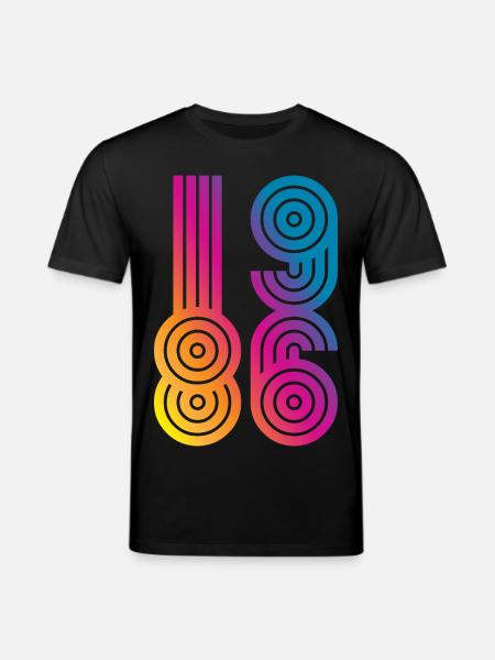 86 Eight Six 1986 - Stanley/Stella Unisex Bio-T-Shirt CREATOR - Schwarz