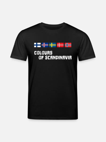 Colors of Scandinavia Flags North Odin Flag - Stanley/Stella CREATOR Unisex Organic T-Shirt - black