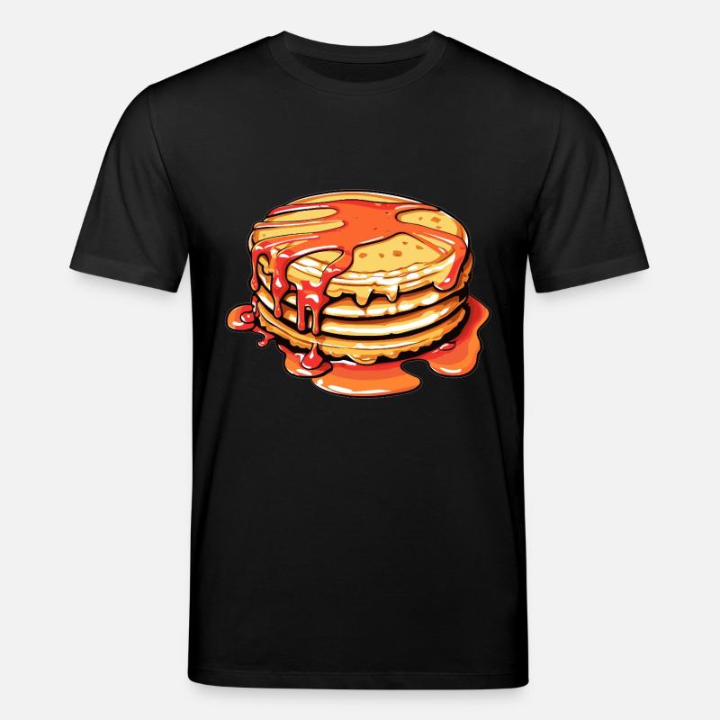 Süße Pancakes mit Sirup - Stanley/Stella Unisex Bio-T-Shirt CREATOR  - Schwarz
