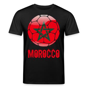 Maroc Football - T-shirt bio CREATOR Stanley/Stella Unisexe - noir - Devant - Alina (178cm) & Michal (187cm)
